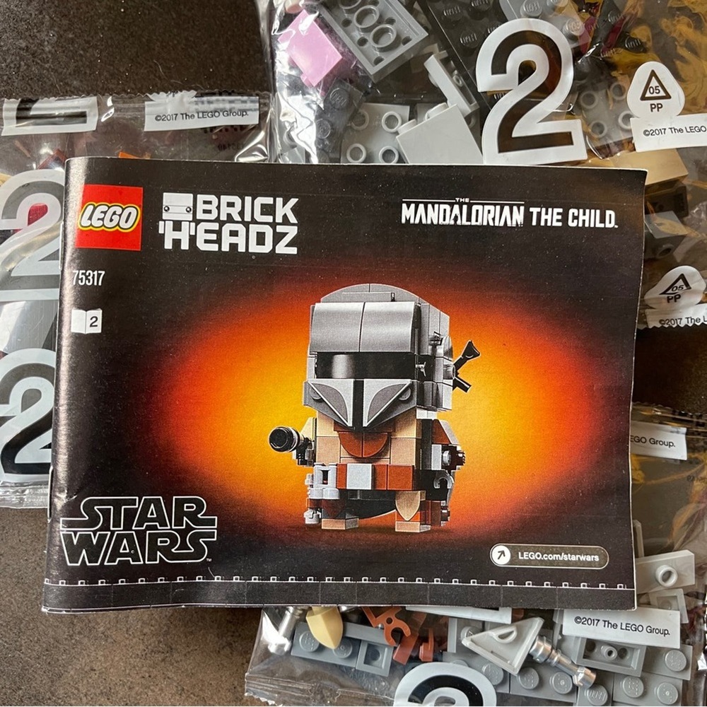 Lego BrickHeadz Star Wars Mandalorian ONLY 75317 New Stocking Stuffer NO box